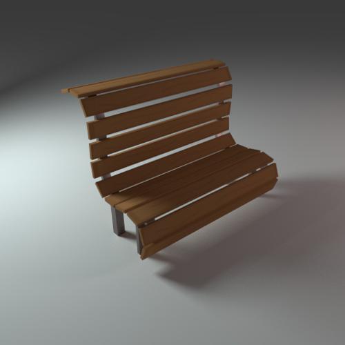 Low Poly Bench preview image